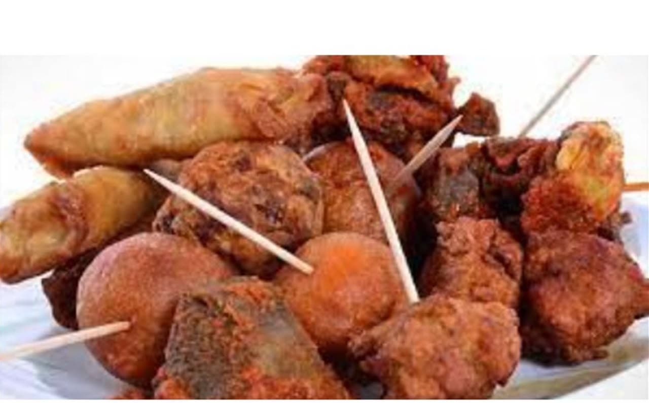 Small chops, close up